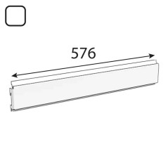 10 Barres Horizontales 576x94 mm - Blanc - Résistantes et Pratiques - D-Work