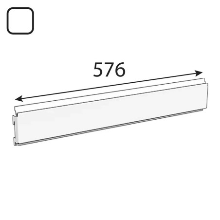 10 Barres Horizontales 576x94 mm - Blanc - Résistantes et Pratiques - D-Work