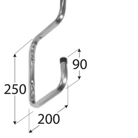 6 Supports pour 2 Étagères 250x200x90 mm - Fiables et Pratiques - D-Work