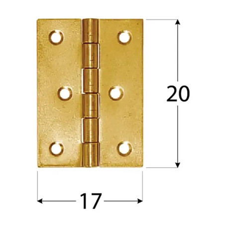 50 Charnières ZO 50x46x1 mm - Noir - Fixation Durable - D-Work