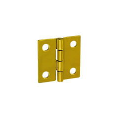 50 Charnières Zinguées Bichromatées 50x46x1 mm - Fixation Durable - D-Work
