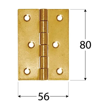 50 Charnières ZO 70x51x1,5 mm - Zingué Bichromaté - D-Work