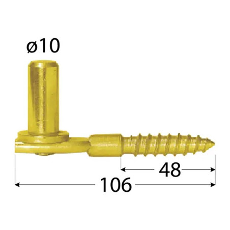 6 Charnières Réglables avec Platine M18x90 - ZRDP - Acier Zingué - D-Work