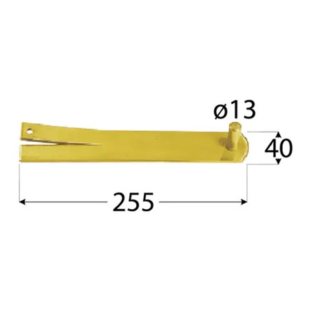 6 Charnières Réglables avec Platine M16x80 - Zingué - D-Work