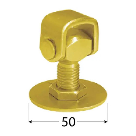 6 Charnières Réglables avec Platine M18x90 - Zingué - D-Work