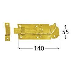 10 Verrous Coudés 120x45x5 mm - Acier - Fixation Robuste - D-Work