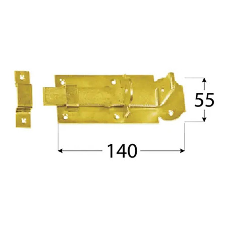 10 Verrous Coudés 120x45x5 mm - Acier - Fixation Robuste - D-Work