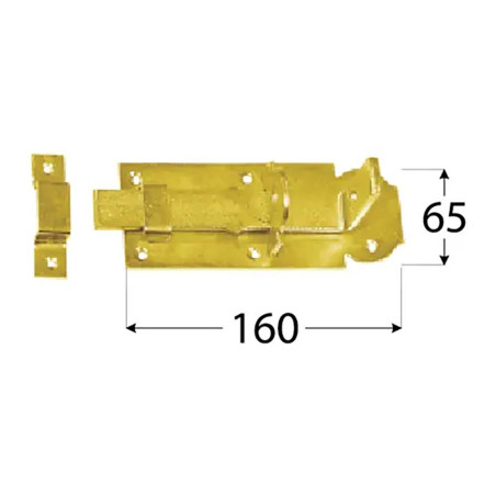 10 Verrous Coudés Wzw 140 - 140X55X5.0 mm - D-Work