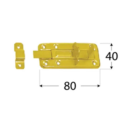 10 Verrous De Fermeture Wzp 140 - 140X55X5.0 mm - D-Work