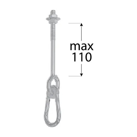 10 Balançoire Type A M12 MHA 110 Suspension 110 mm - D-Work