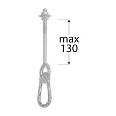 10 Suspensions Type A M12 MHA 130 - 130 mm - Fixation Robuste - D-Work