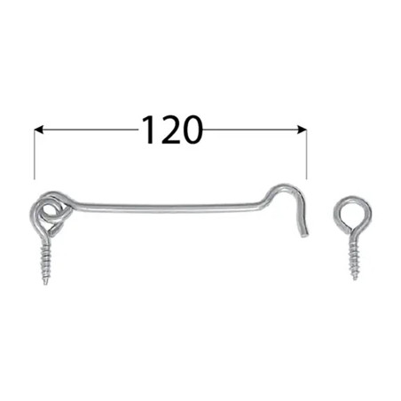 20 Crochets De Verrouillage Zhk 160 - 160 mm Noir - D-Work