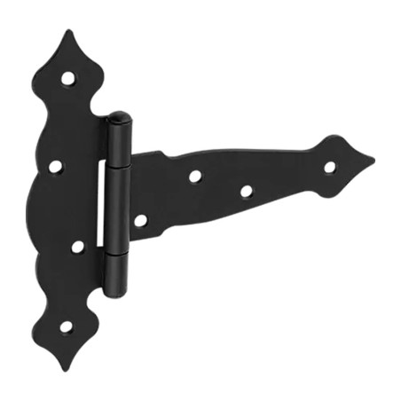 5 Charnières Type T 165 mm Ø13 mm - Acier Zingué - Fixation Robuste - D-Work