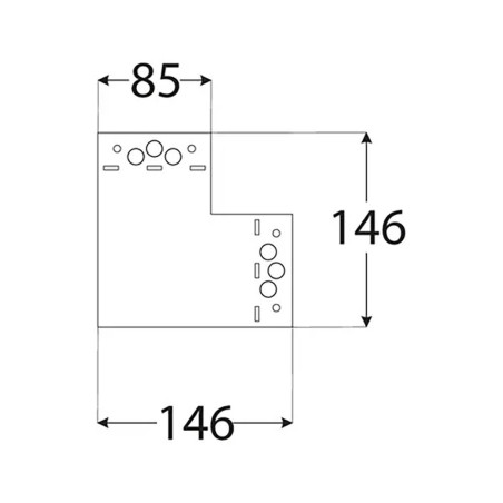 6 Connecteurs C Sd Lpd 1 - 146X146X85X2.5 - D-Work