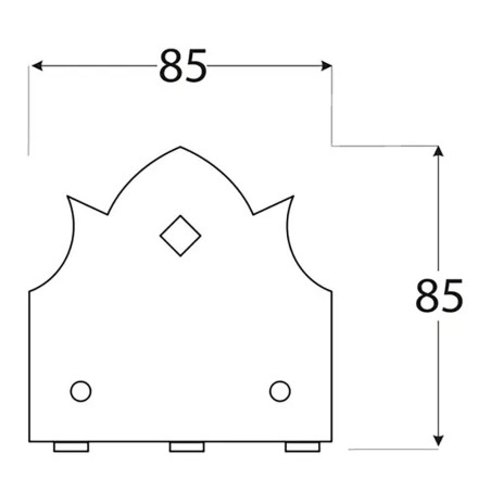 12 Connecteurs C Sd D 85B - 85X85X2.5 - D-Work