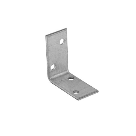 50 Équerres Perforées 40x40x20x2 mm - Acier - Fixation Polyvalente - D-Work