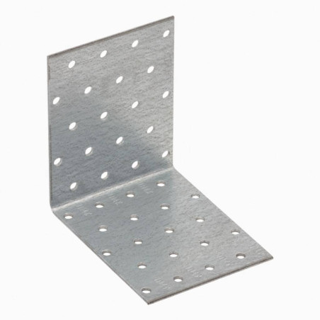 20 Équerres Perforées Km12 - 100X100X80X2.5 mm - D-Work