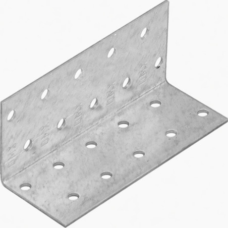 20 Équerres Perforées Km14 - 40X40X100X2.5 mm - D-Work