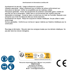 10 Sabots De Solive 45x197x75x2 Mm - Acier - Fixation Solide - D-Work