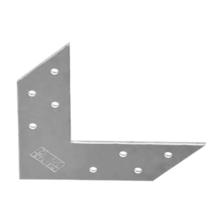 10 Plaques d’Angle NAS 120 120x120x35x2 mm - Acier - Fixation Solide - D-Work