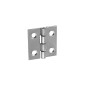 20 Charnières Zinguées 80x63x1,5 mm - Fixation Durable - D-Work