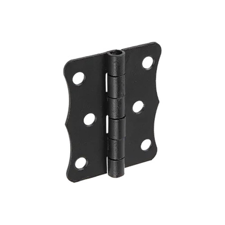 50 Charnières ZO 80 80x63x1,5 mm - Noir - Fixation Robuste - D-Work