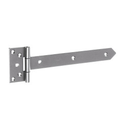 10 Charnières de Portail 400x45x90x3 mm - Acier Noir - Résistantes et Fiables - D-Work