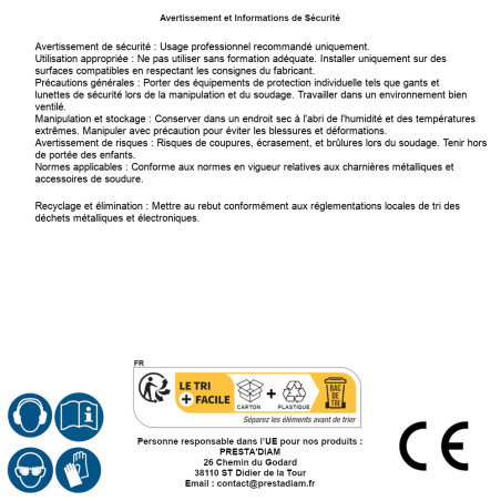 10 Charnières Réglables À Souder Zrs 16 - M16 - D-Work