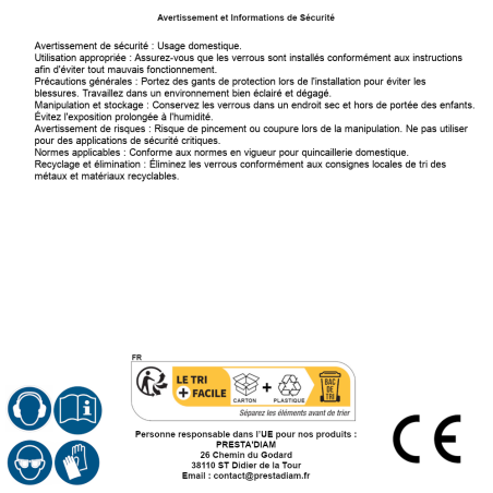 10 Verrous Décoratifs Wro 120 - 120X68 mm - D-Work