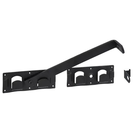 2 Verrous Renforcés WCZ 350x200x2,5 mm - Noir - Sécurité Renforcée - D-Work