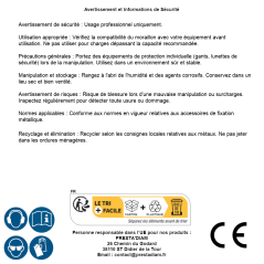 20 Moraillons Sp7 - 61X59X23X2.5 mm - D-Work