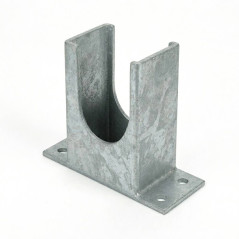 6 Pieds De Poteau En U Classiques Ps 90 - 91X120X60X4 mm Galvanisé À Chaud (Hdg) - D-Work