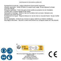 Support De Poteau Psh 200 - 201X600X6.0 mm - D-Work