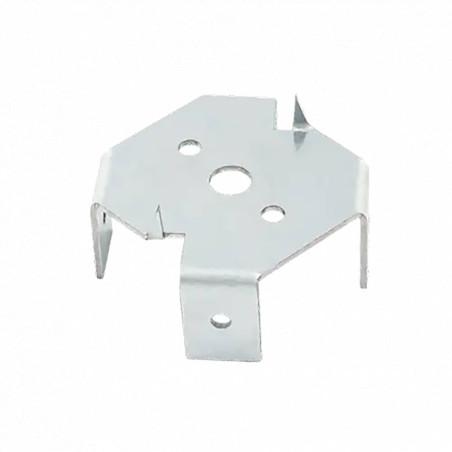 6 Fixations de Poutre Horizontale PWOM 69x30x2 mm - Acier - Fiables et Pratiques - D-Work