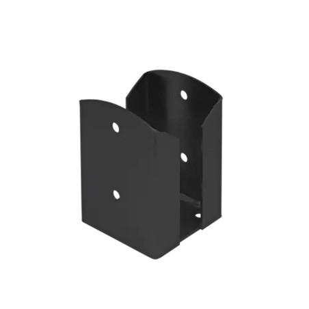 Support De Poteau C Pspw 100 - 101X150X2.5 mm Peint Noir - D-Work