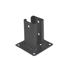 Support De Poteau 71x150x2,0 Mm - Peint Anthracite - Résistant Et Fiable - D-Work
