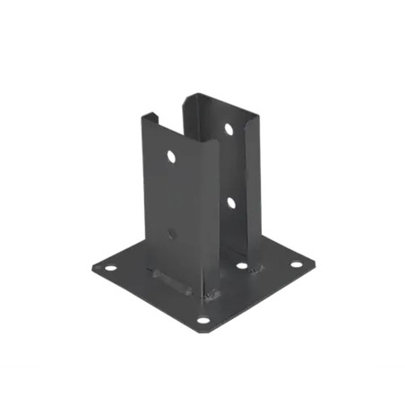 Support De Poteau An Pspd 70 - 71X150X2.0 mm Peint Anthracite - D-Work