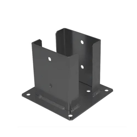 Support de Poteau AN PSPD 121x150x2,5 mm - Peint Anthracite - Fixation Robuste - D-Work