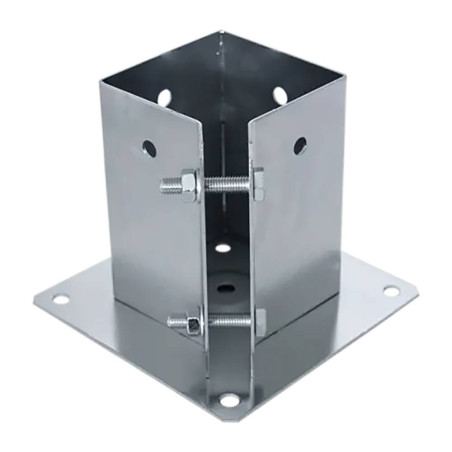 Support de Poteau PSPA 101x150x2 mm - Acier - Fixation Robuste - D-Work