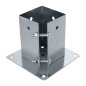 Support De Poteau Pspa 100 - 101X150X2.0 mm - D-Work Support De Poteau Pspa 100 - 101X150X2.0 mm - D-Work
