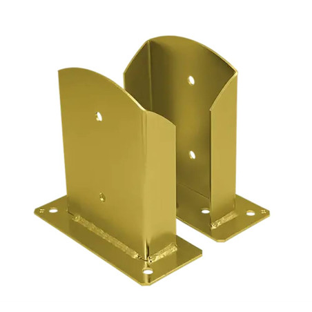 Support de Poteau PSD 141x200x3 mm - Galvanisé Zingué Bichromaté - D-Work