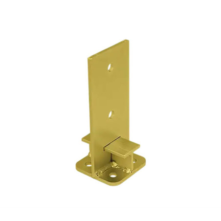 Support de Poteau 90x200x6 mm - Acier Galvanisé Zingué Bichromaté - D-Work