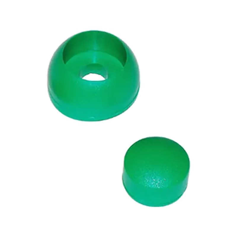 4 Vis M10 Vert GHZ 2 Avec Bouchon - Fixation Durable - D-Work
