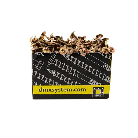 200 Vis de Construction à Tête Large 5x40 mm T25 - Acier Zingué - Fixation Fiable - D-Work
