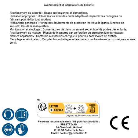 100 Vis de Construction Tête Large 6x160 mm T30 - Zingué Blanc - D-Work