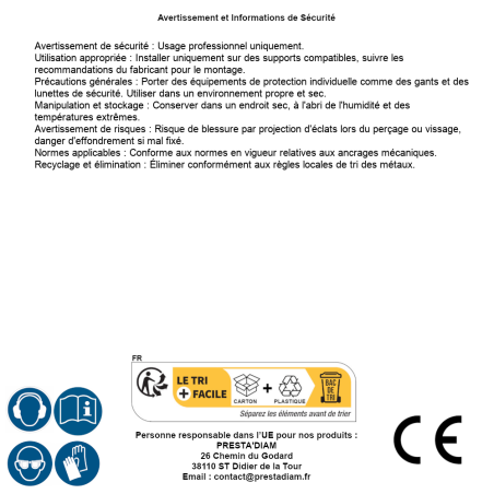 50 Ancrages À Boulon Pbk 10075 - 10X75 mm - D-Work