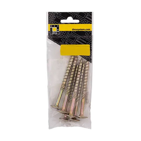 10 Vis de Construction à Tête Large 8x80 mm T40 - Acier - Fiables et Pratiques - D-Work
