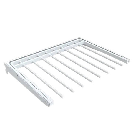 2 Porte-Pantalons Intégri Blanc 570x435x25 mm - Pratique et Robuste - D-Work