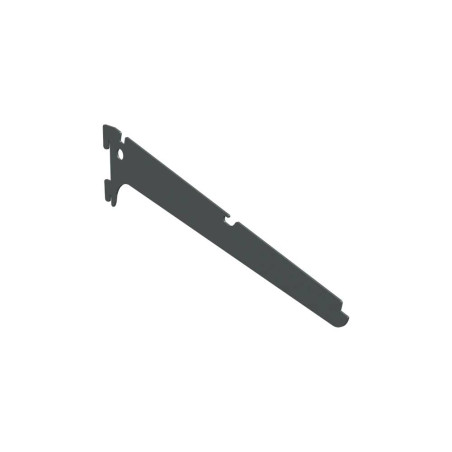 10 Consoles Inclinées 15° 306x73 mm - Simple - Anthracite - D-Work