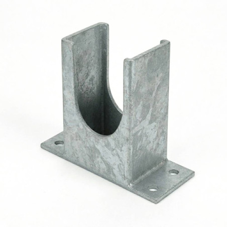 6 Pieds De Poteau En U Classiques Ps 80 - 81X120X60X4 mm Galvanisé À Chaud (Hdg) - D-Work